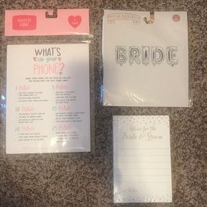 Bridal shower game and decorations bundle 4 sale